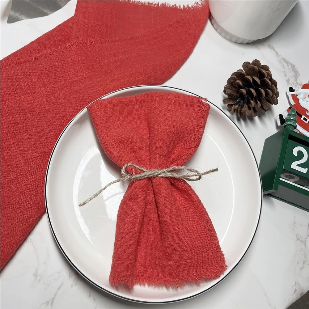 Napkins, 20pcs 32x32cm Gauze,Reusable Tea Towel For Wedding Party Table Decor Napkin(Blue)