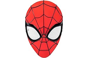 Jazwares MARVEL Youth Spider-Man Mask: 3D Plastic Mask with Elastic Strap