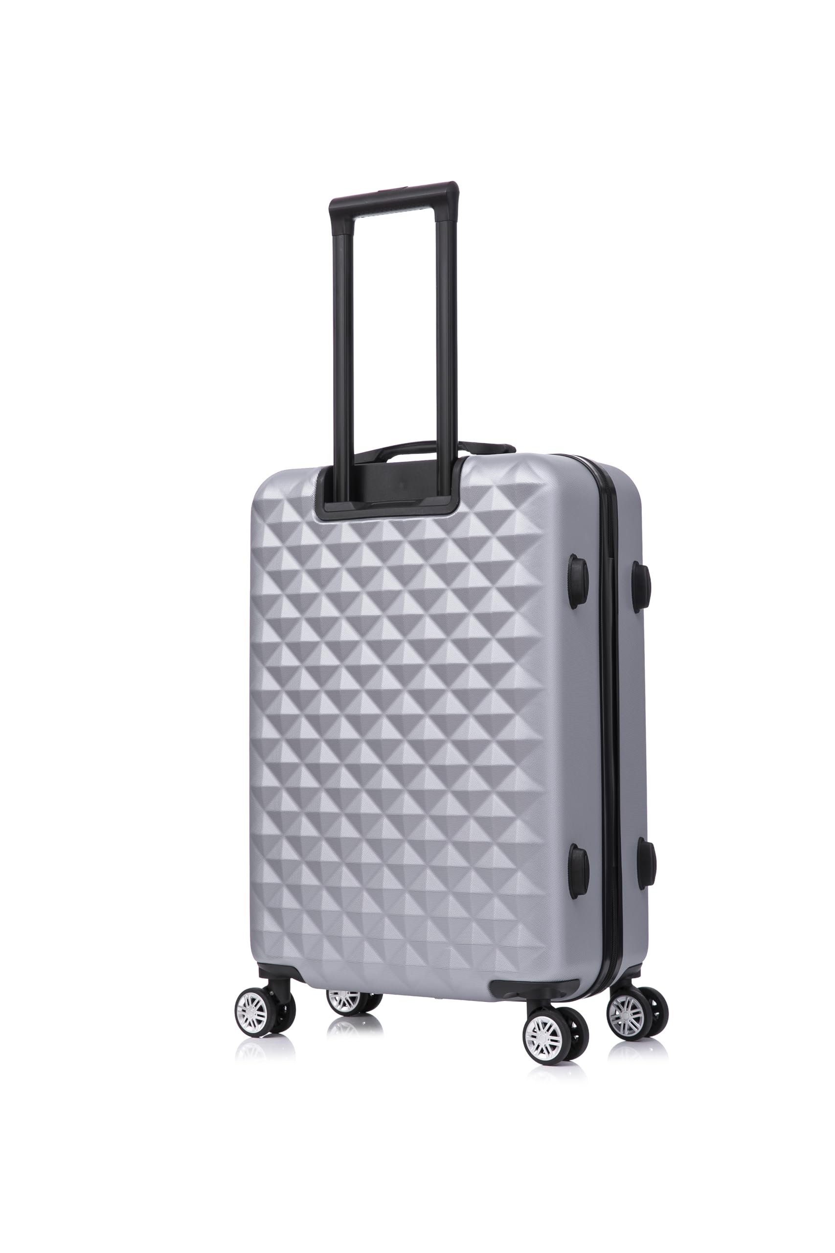 CELIMS - Bagaglio Medio con beauty case | Valigia di medie dimensioni | Valigia leggera | 65 x 42 x 24 cm | Grigio