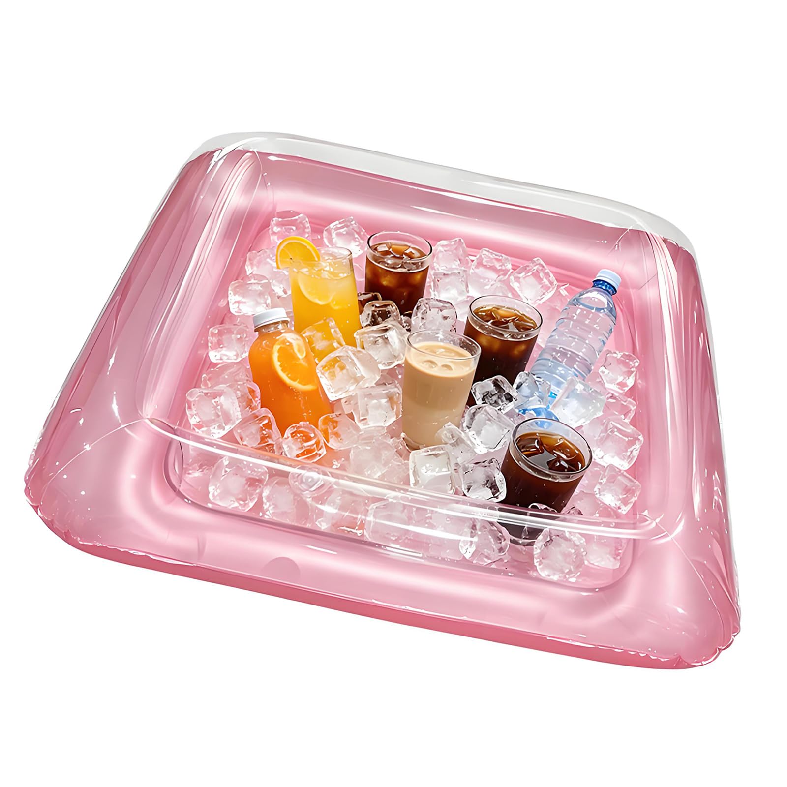 Limtula B Pool Float Ice Tray Inflatable Pool Coolers Floating Cool Your Everages Food Holder Floating Tray Inflatable Drink