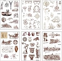 Vista 8 de 12 hojas de lindas calcomanías washi kawaii animales artesanales calcomanías decorativas para álbumes de recortes, planificador diario, collage