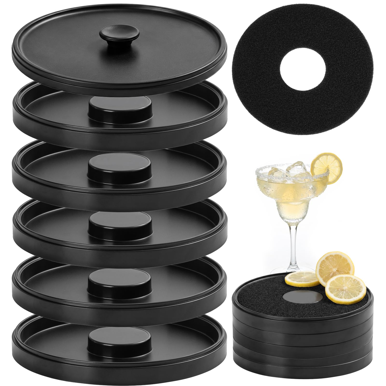 Margarita Salt Rimmer Set - Stackable Cocktail Station -10 Margarita Salt Rimmer Set - Stackable Cocktail Station -10