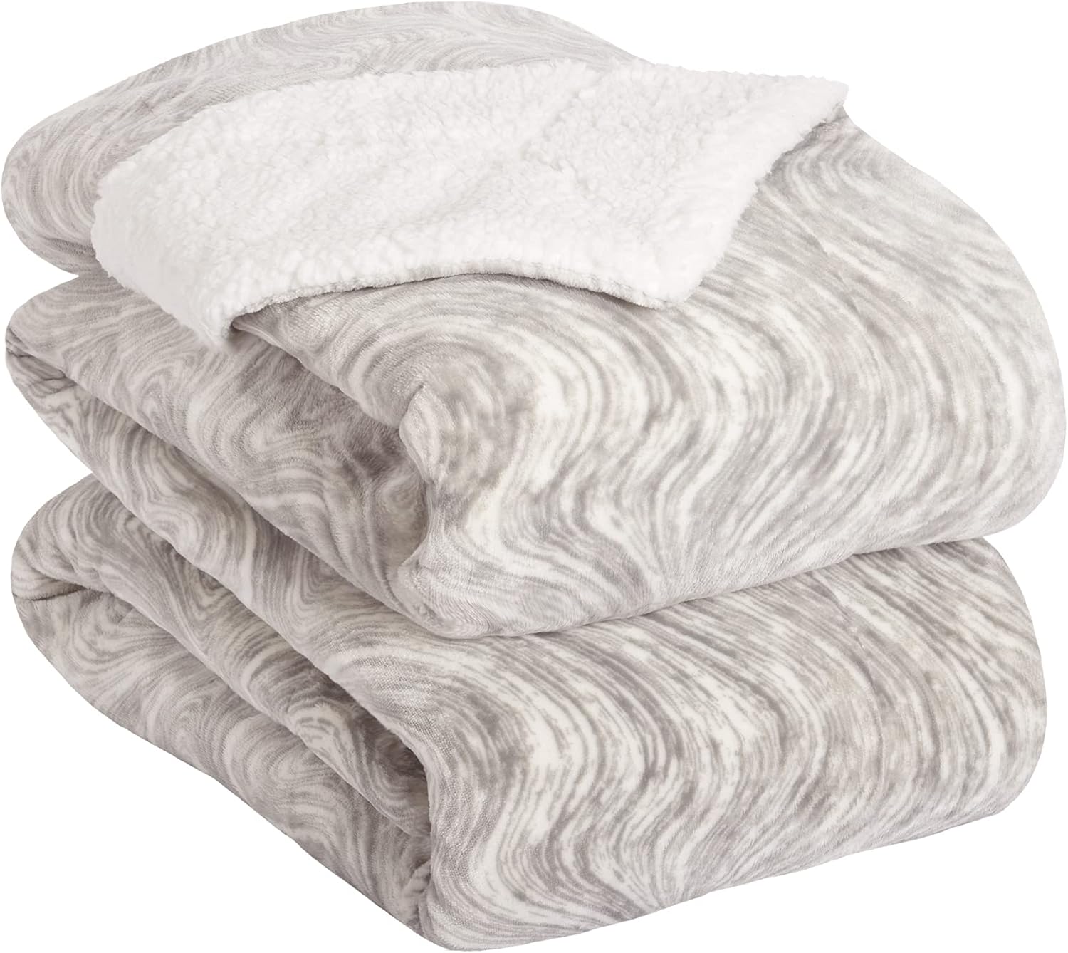 LIFE COMFORT Plush Polyester Blanket 90”x90” Super Soft All Season