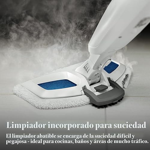 Vista 3 de Bissell Power Fresh - Trapeador de vapor con desinfección natural, vaporizador de piso, limpiador de azulejos y de piso de madera dura con limpiador