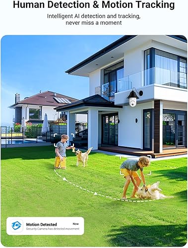Miniatura 4 de Cámara de seguridad inalámbrica para exteriores e interiores, cámaras de seguridad WiFi 5G y 2.4G con función de patrulla, detección humana AI,