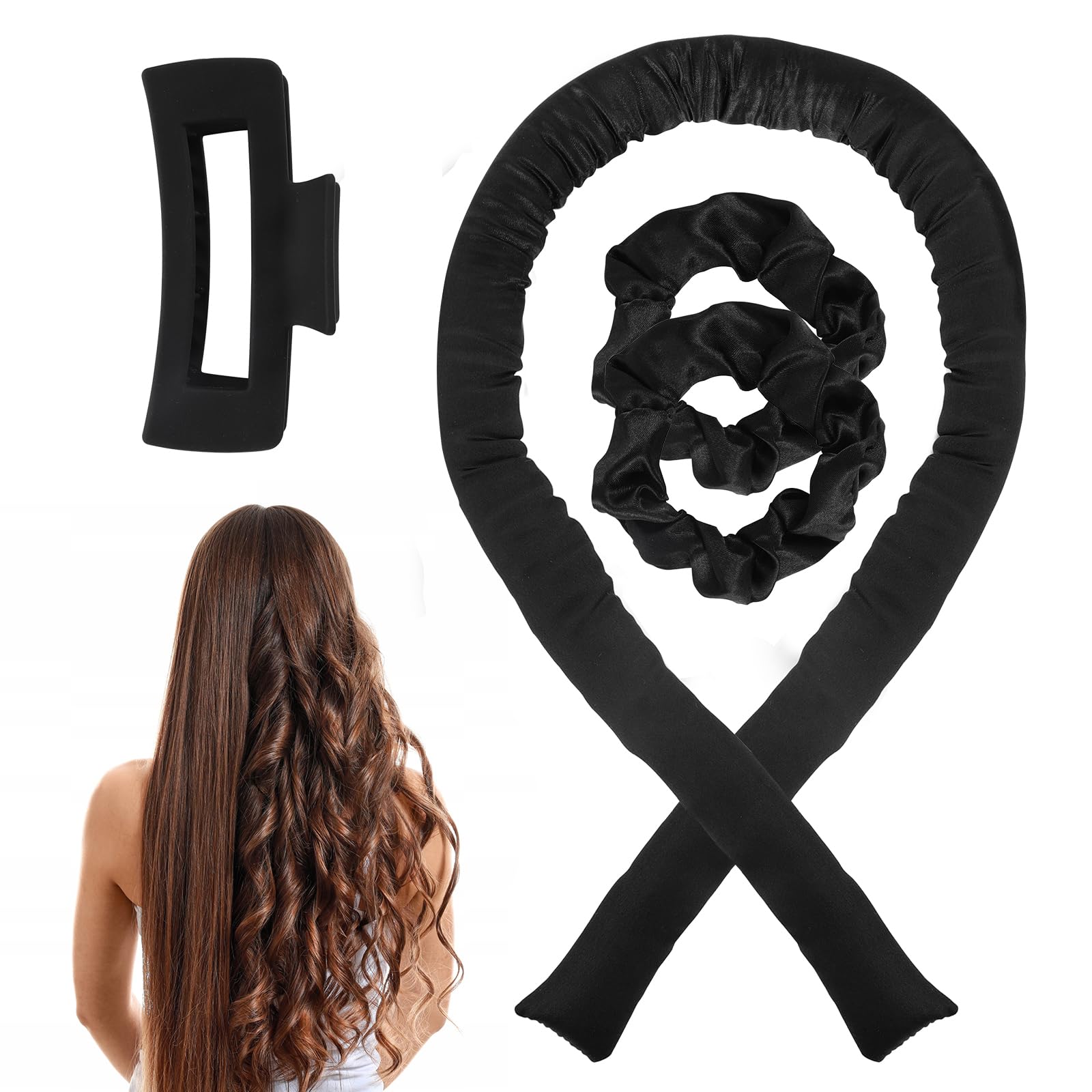 TAIHOBO Heatless Curlers Headband, 4PCS Heatless Curls Set Softer and More Comfortable