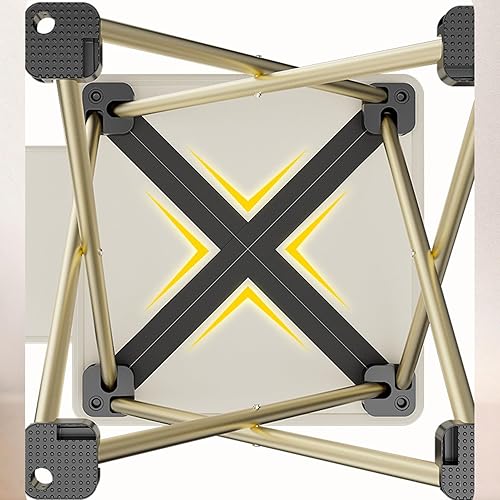 Miniatura 6 de Taburete de campamento plegable, taburete portátil para acampar con bolsa de almacenamiento, sillas de camping plegables, estructura estable y