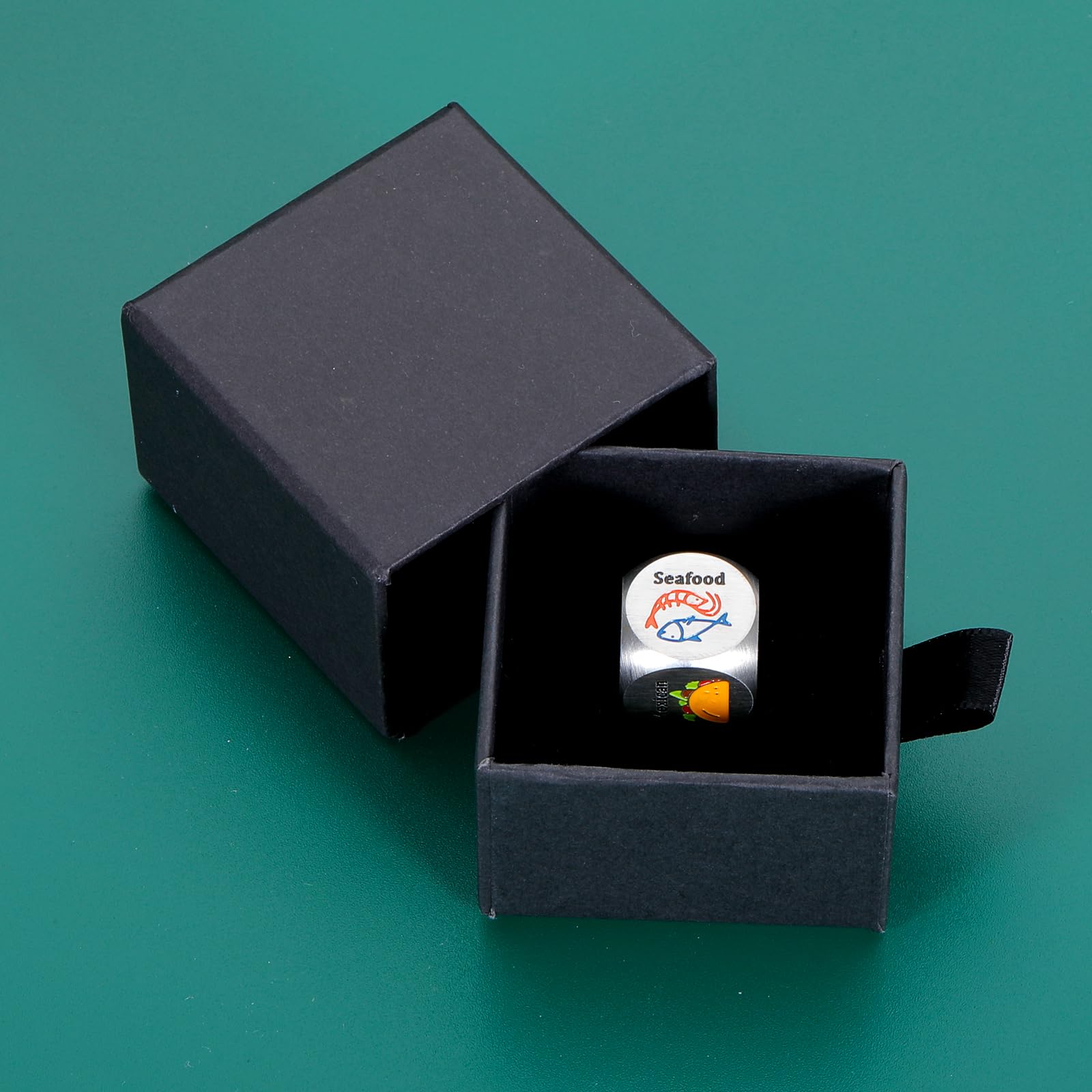 Entscheidungswürfel Aus Edelstahl – Für Essen, Geschenk Zum Jahrestag, 2,5 Cm