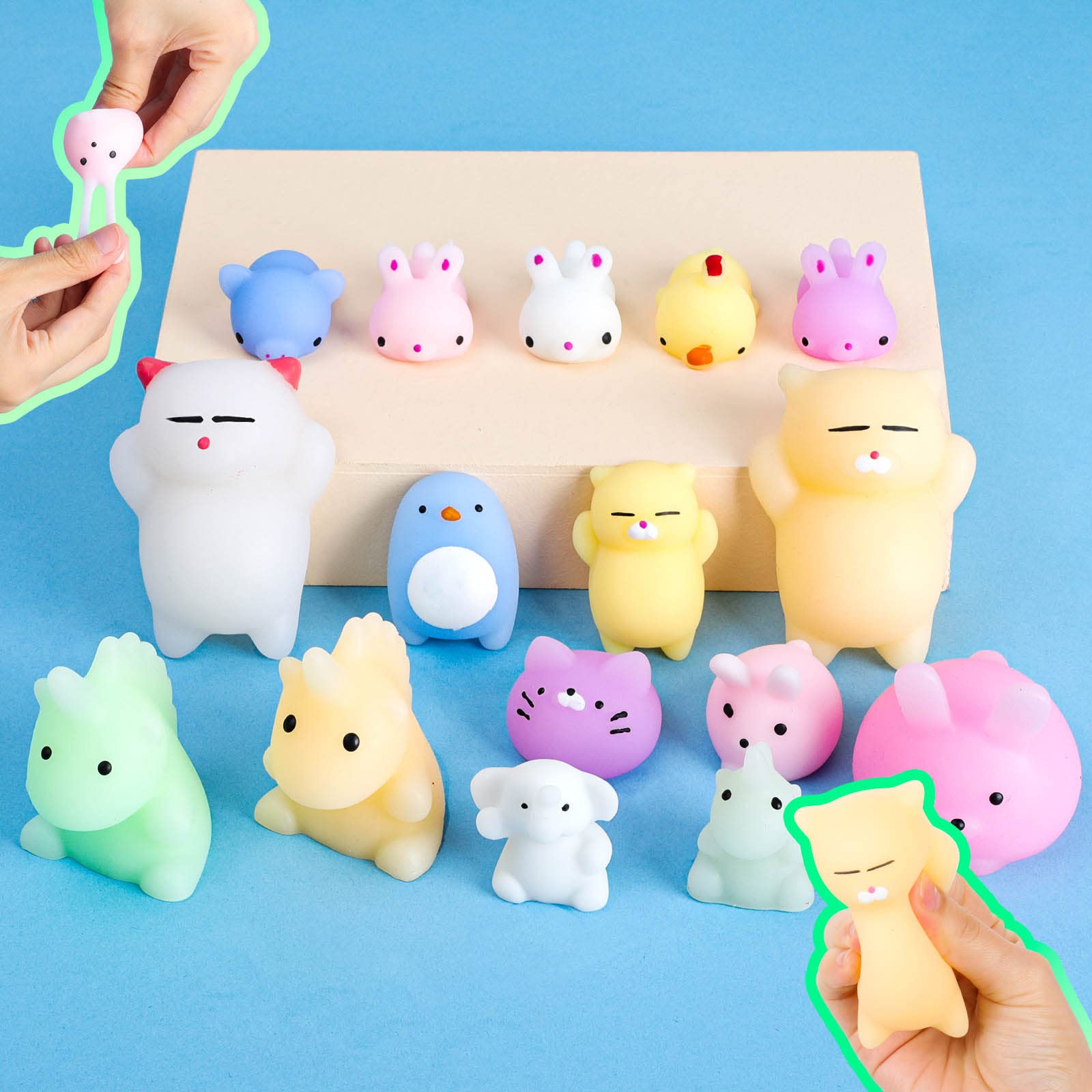 Buy Squishies Mochi Squishy Toy 16Pcs Jumbo & Mini, Giant Squishy for