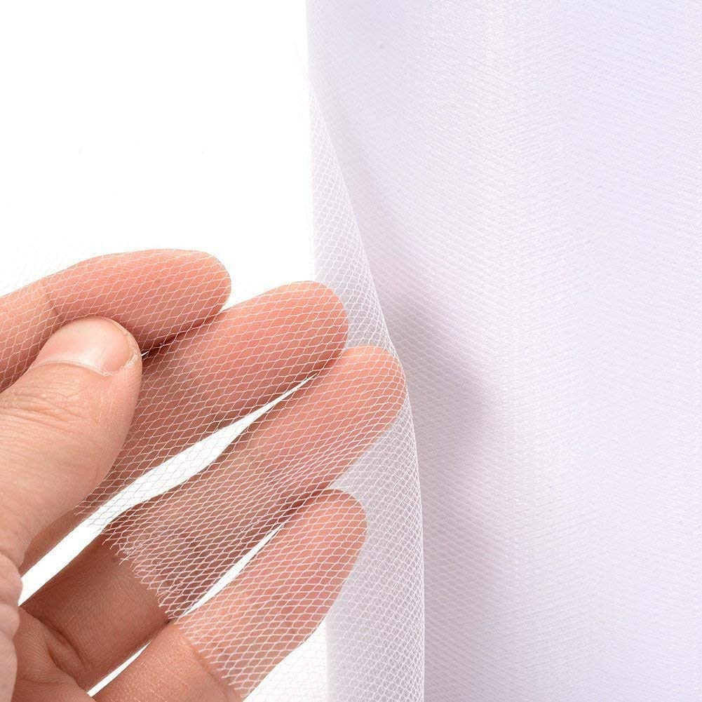 BOSSTER 10 Rolls Tulle Ribbons 10 Rolls Tulle Decoration 15.5 cm 25 m Organza Fabric Colour Rainbow for Wedding Birthday Tutu Packaging Banquet Craft