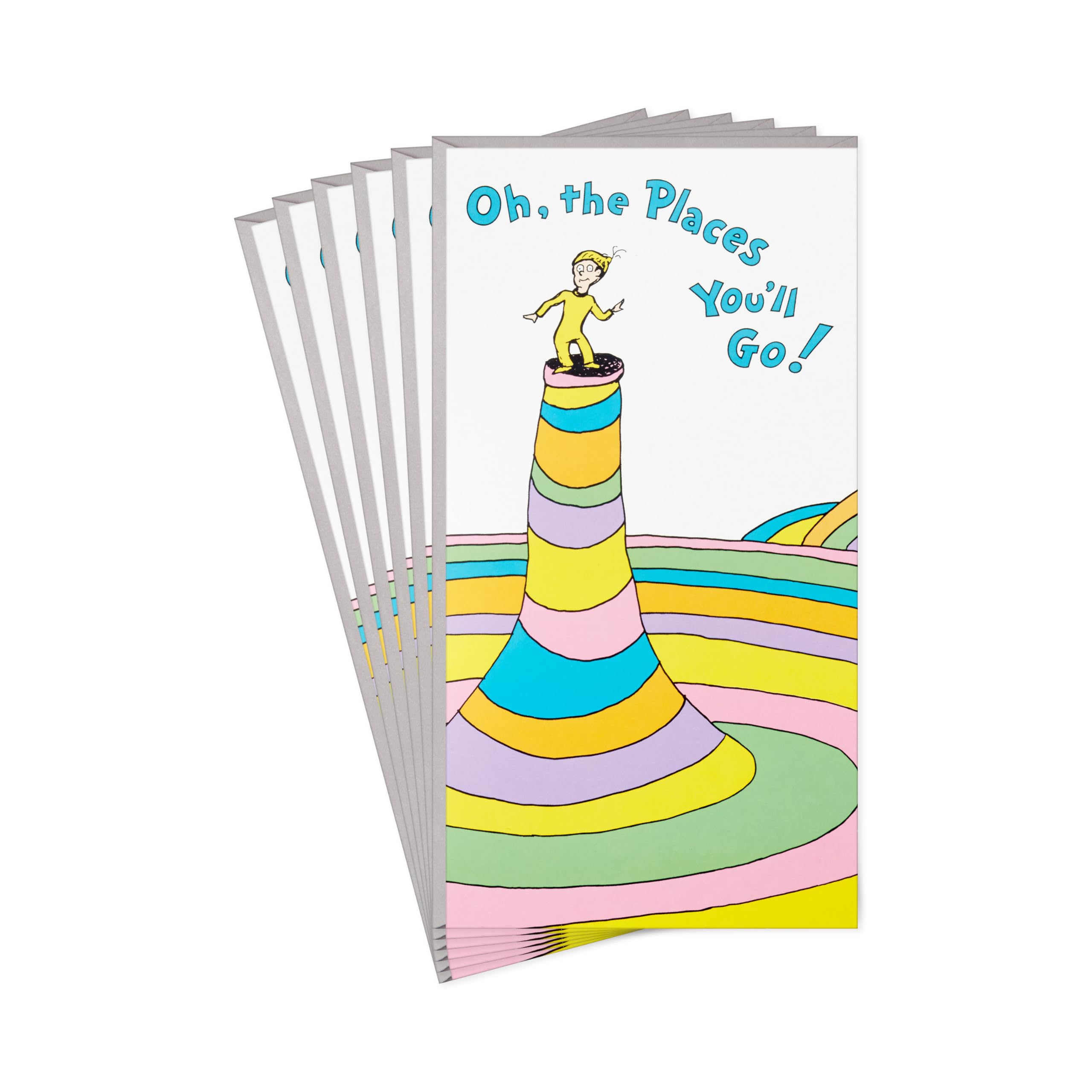 Amazon.com : Hallmark Dr. Seuss Graduation Card Money Holders or Gift Card  Holders (Oh, the Places You'll Go! 6 Cards with Envelopes) for High School,  Kindergarten, Middle School, College and College Graduates :