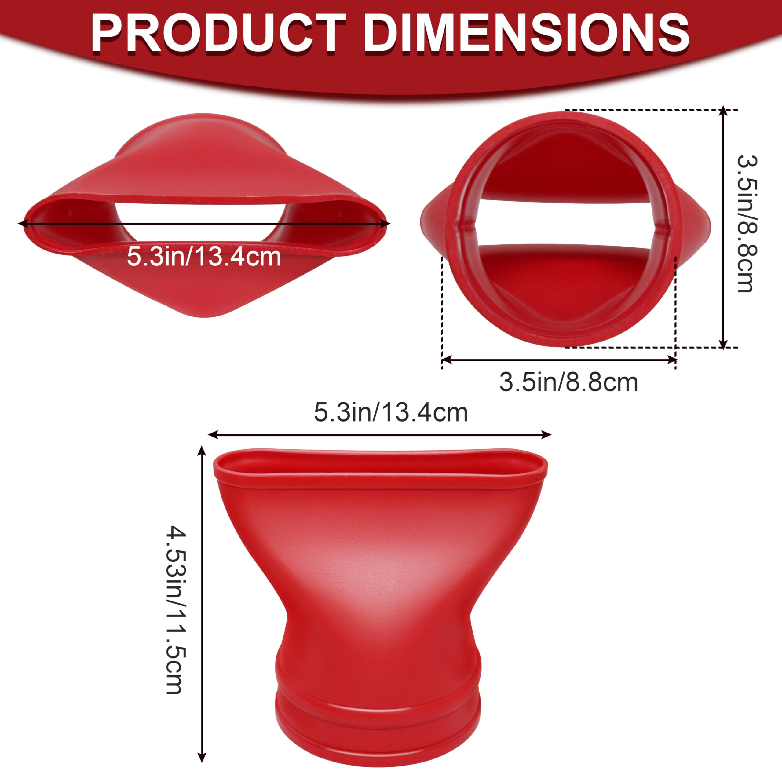 Flachdüse für Milwaukee 2724-20 M18 Kraftstoff-Laubgebläse, funktioniert für Milwaukee M18 2724-21 (1 Stück)