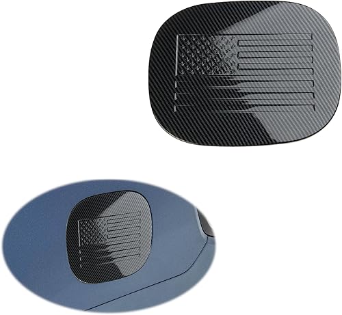 Cubierta del depósito de combustible de fibra de carbono para puerta de gas para Chevy Tahoe Suburban 2021-2023 para GMC Yukon 2021-2023