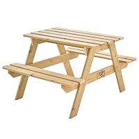 TP Toys Tavolo da Picnic forestale in Legno FSC – 90 x 70 x 50 cm – Tavolo e panchine