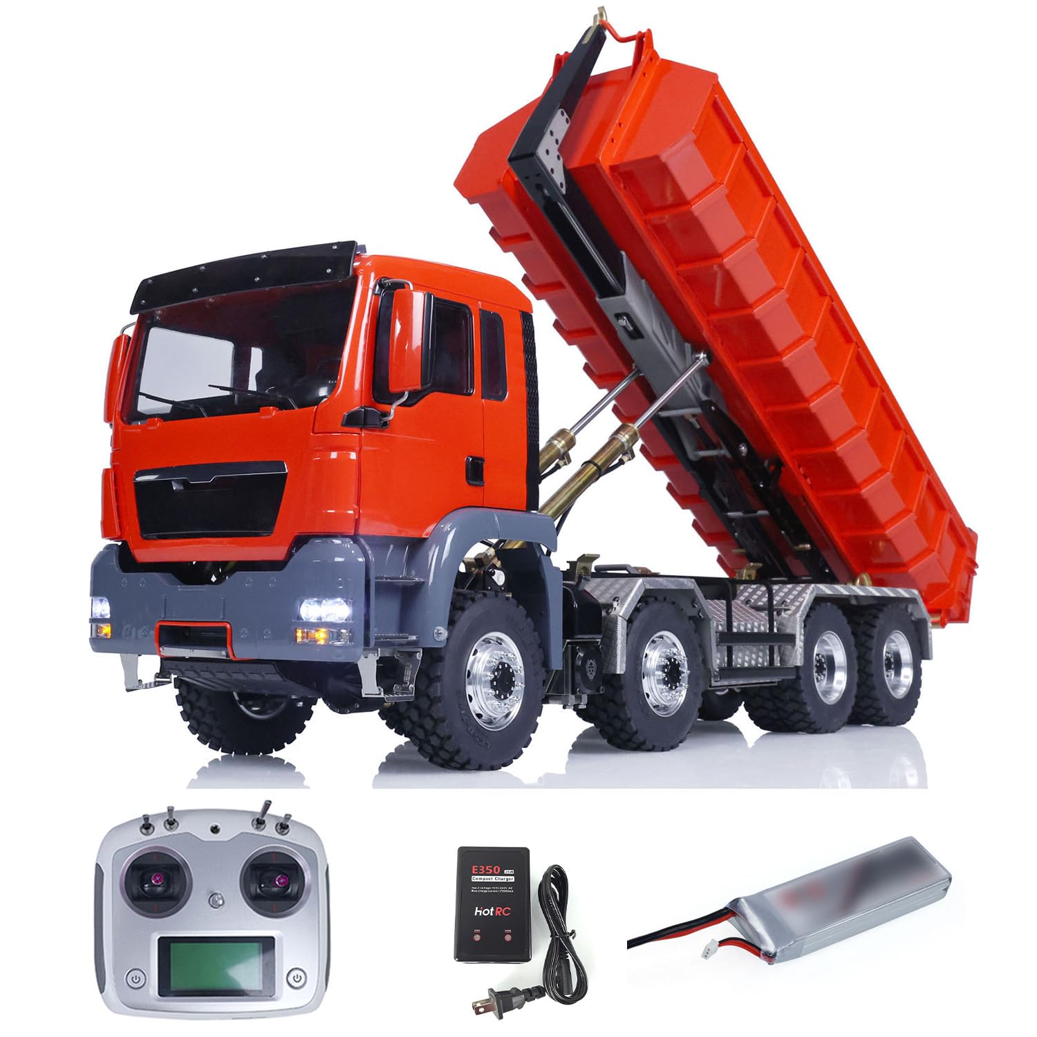 Pneus Caoutchouc Lesu 146,5 Mm Pour Tracteur/camion RC 1/16 - Paire - Modèle DIY RC Truck