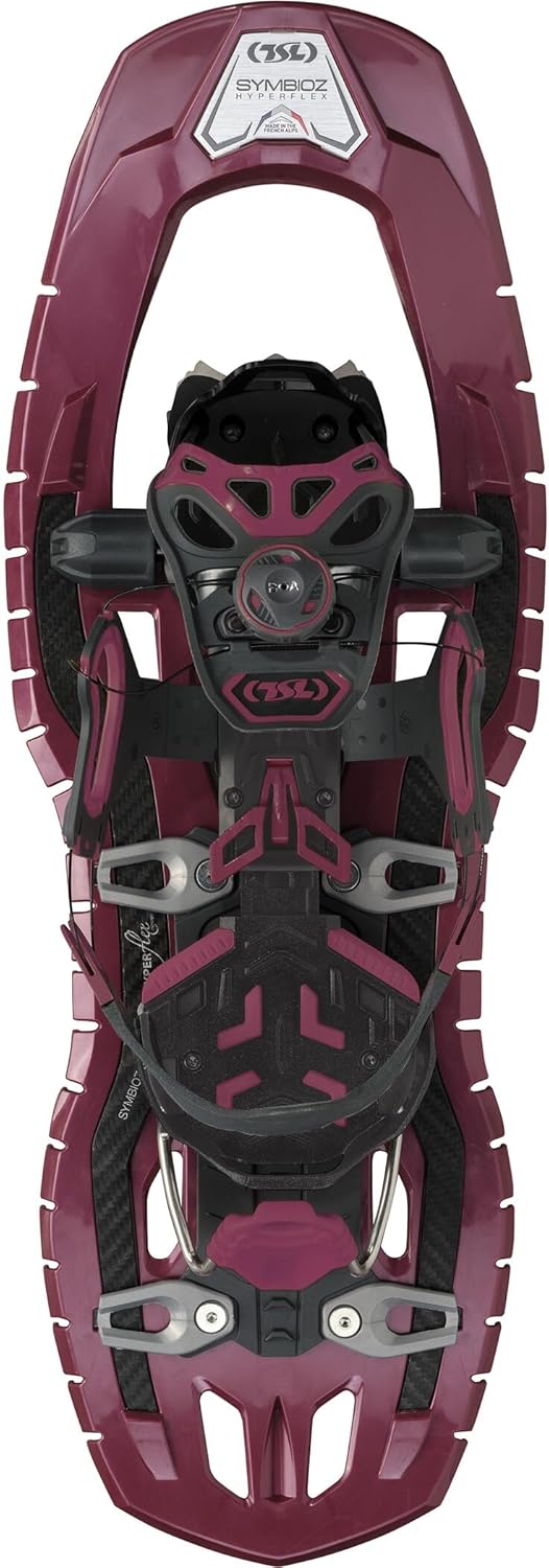 TSL Symbioz Hyperflex Instinct Snowshoes for Hiking and Snowshoeing - Wine - Medium
