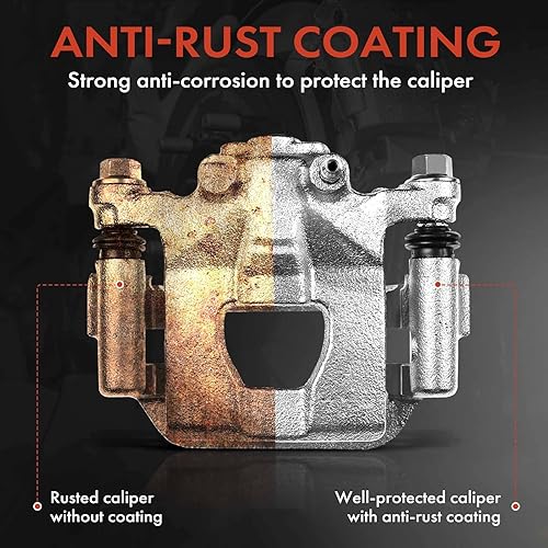 Miniatura 6 de A-Premium Conjunto de pinza de freno de disco con soporte compatible con modelos seleccionados de Hyundai - Elantra 2002 2003 2004 2005, L4 2.0L -