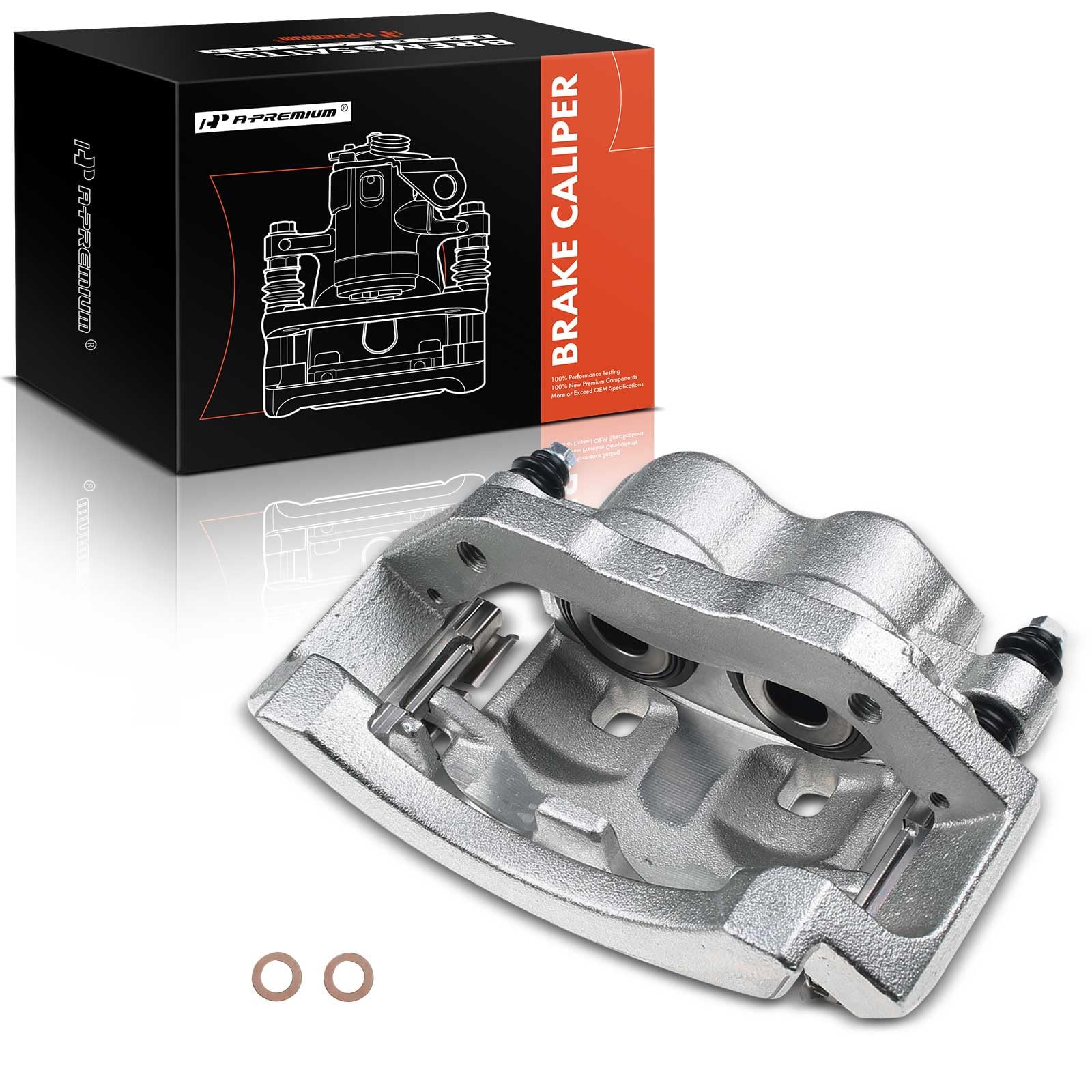 A-Premium Disc Brake Caliper Assembly with Bracket Compatible with Select Dodge Models - Ram 2500 2001-2002 - Rear Left Driver Side