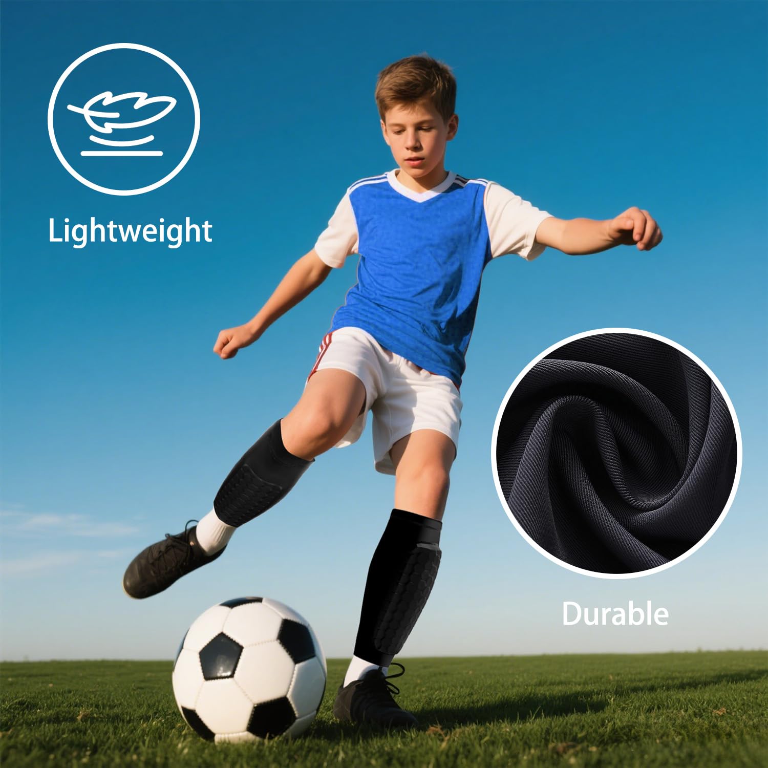 Schienbeinschoner Kinder Fußball - Atmungsaktiv & Stoßfest Für Jungen/Mädchen