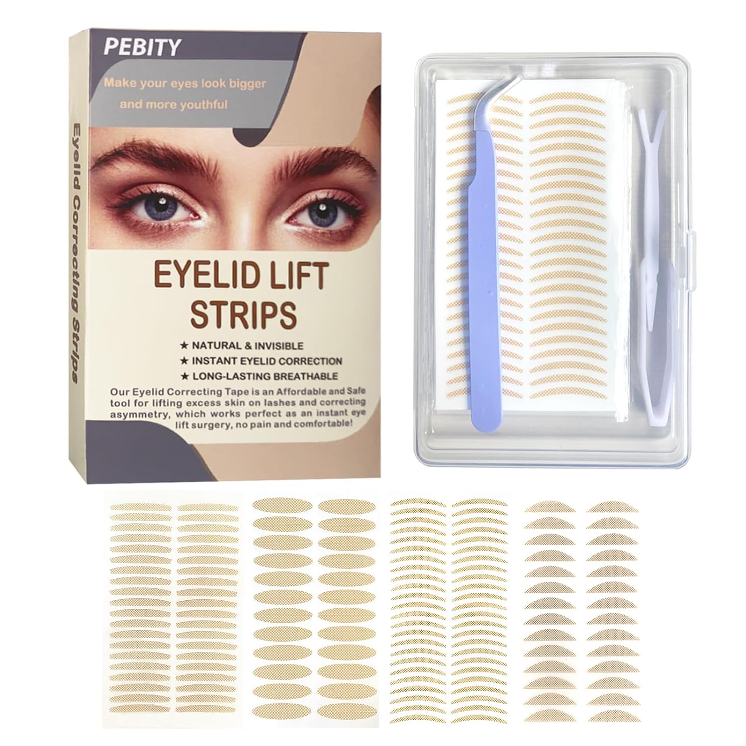 1440PCS Eyelid Tape for Hooded Eyes Invisible, Eyelid