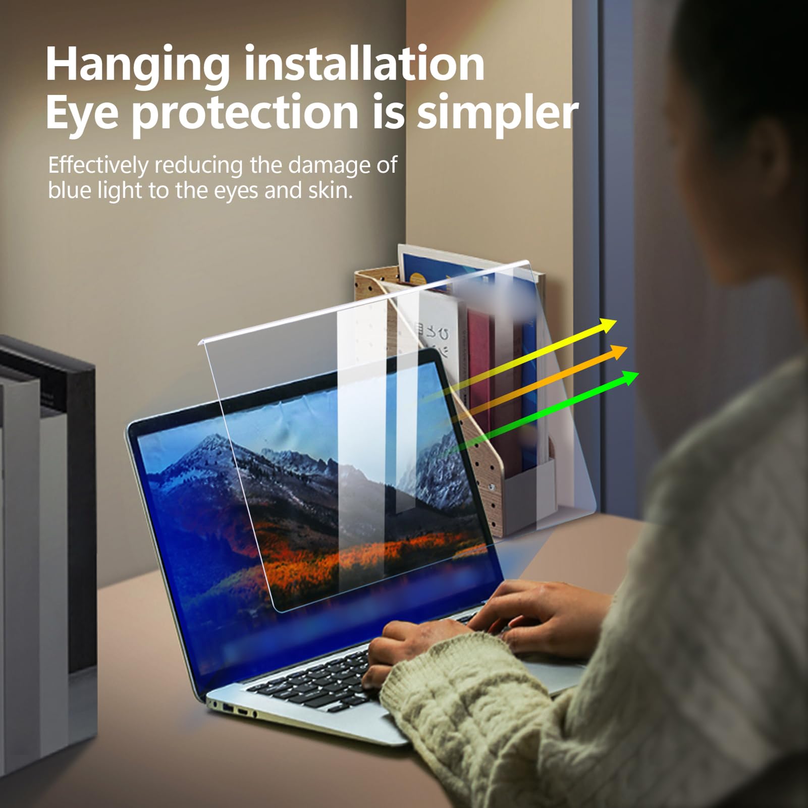 SENECESLI Protector de Pantalla de Monitor de 12,5-32 Pulgadas, Filtro de Luz Azul, Panel de Bloqueo UV de Alta Transmisión de Luz para Usuarios de PC/portátiles (19 pulgadas-5-4)