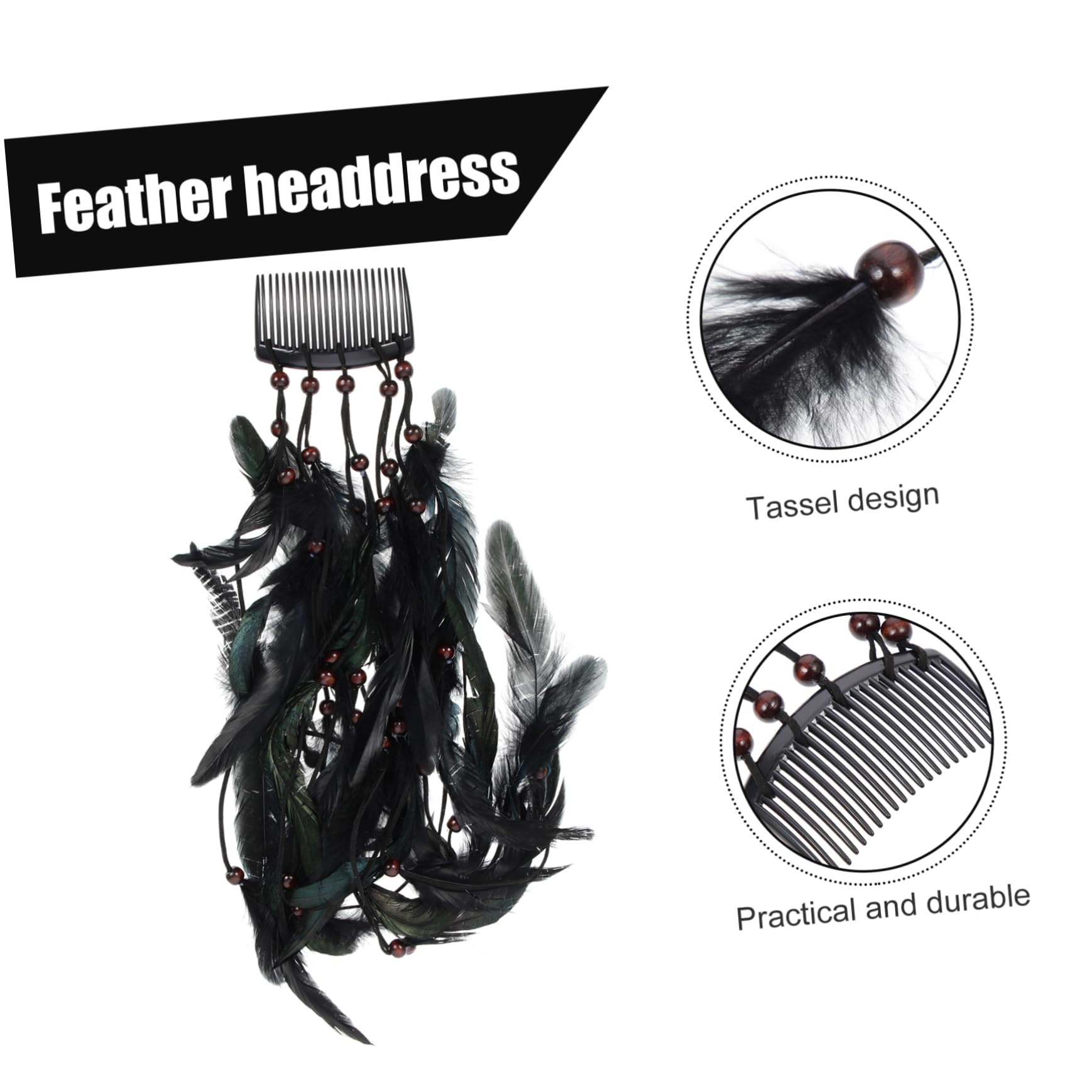 DOITOOL 4stücke Bohemian Plume Haarband Für Damen Kopfaccessoire Aus Hochwertigen Materialien Für Festivals Partys Und Besondere Anlässe Vintage-stil Mit Feiner Verarbeitung