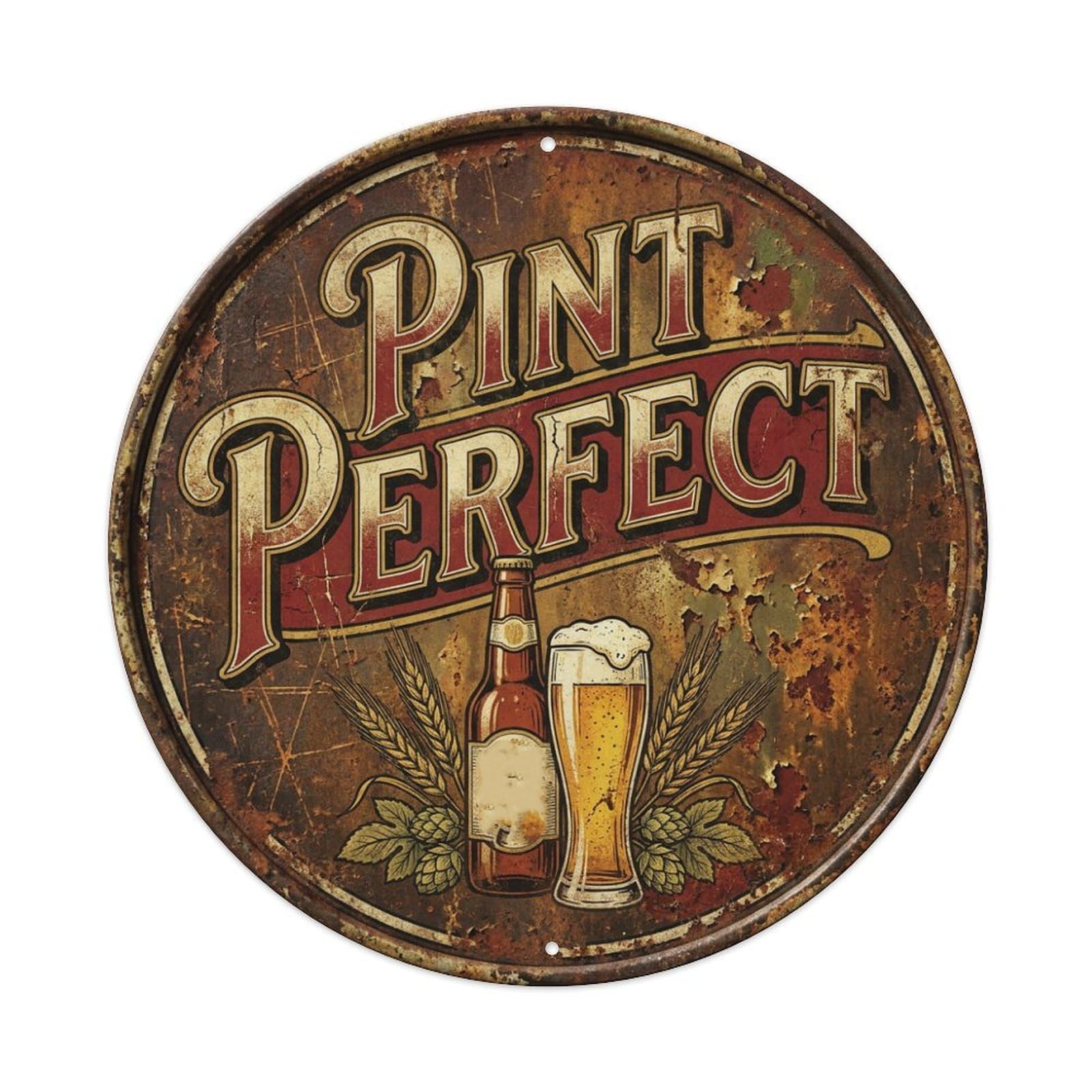Fyrn Style Metal Tin Sign Vintage Beer Rustic Pint Perfect Retro Bar For Pub