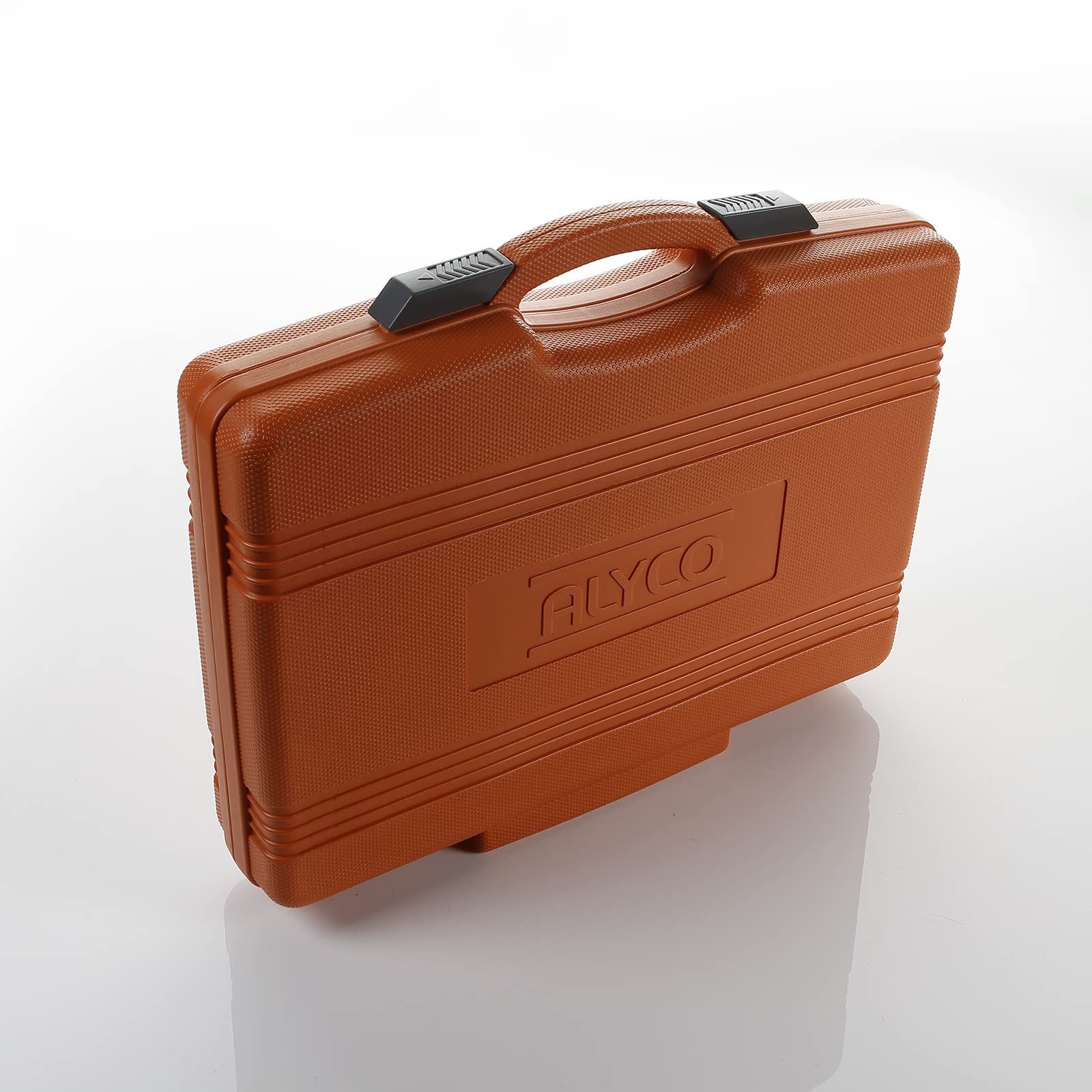 ALYCO Orange - Juego de Llaves de Vaso de 1/2" + 1/4" + 3/8" | 171 Piezas | Allen Hexagonales, Carraca, Alargaderas, Adaptadores, Juntas, Herramientas en Acero Cr-V con Maletín
