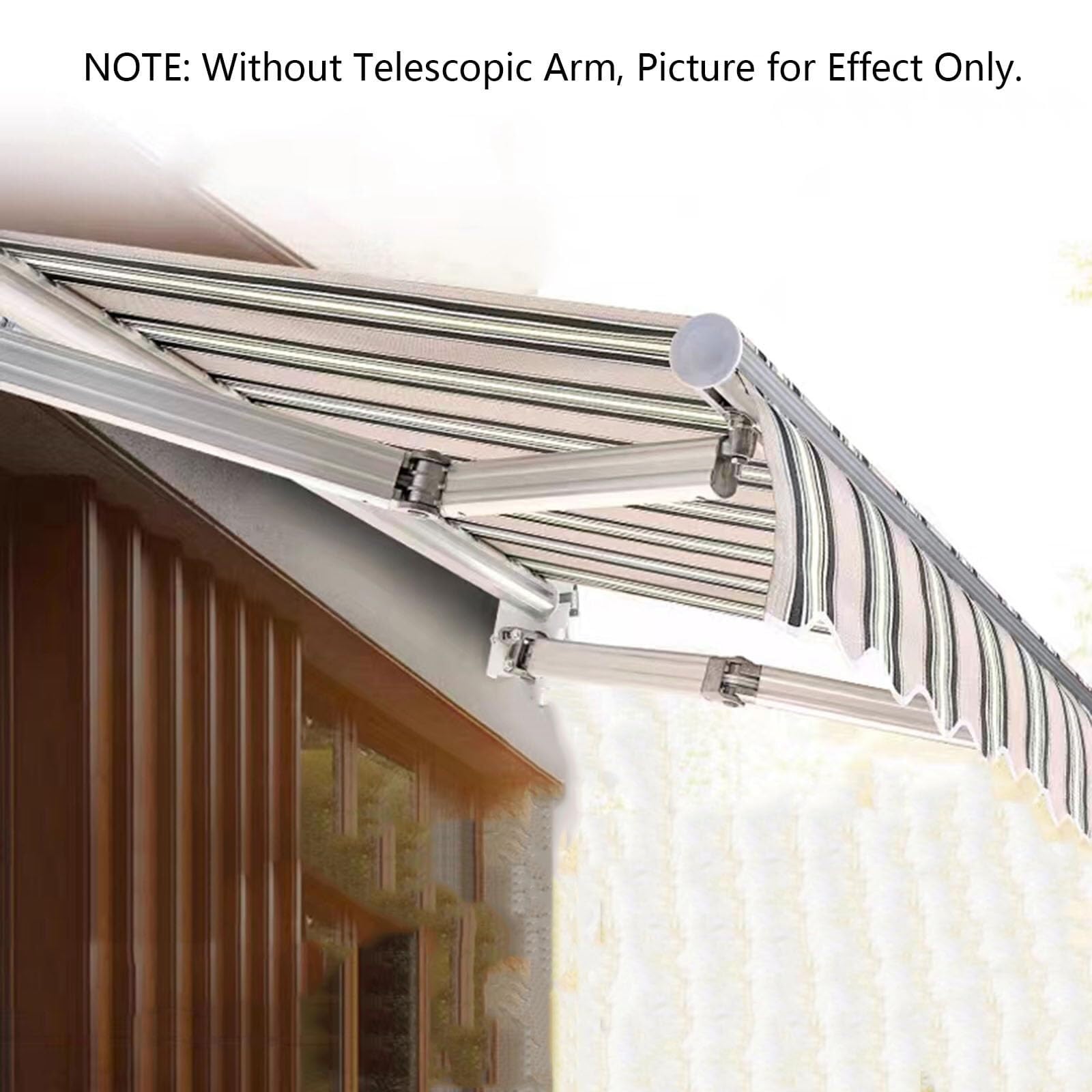Tenda da Sole Retrattile Manuale/elettrica di Ricambio in Tessuto Tenda da Sole Esterna Impermeabile Tessuto in Poliestere 280 g/m² per tettoia da Balcone, Personalizzabile (Dimensioni(4x3m)