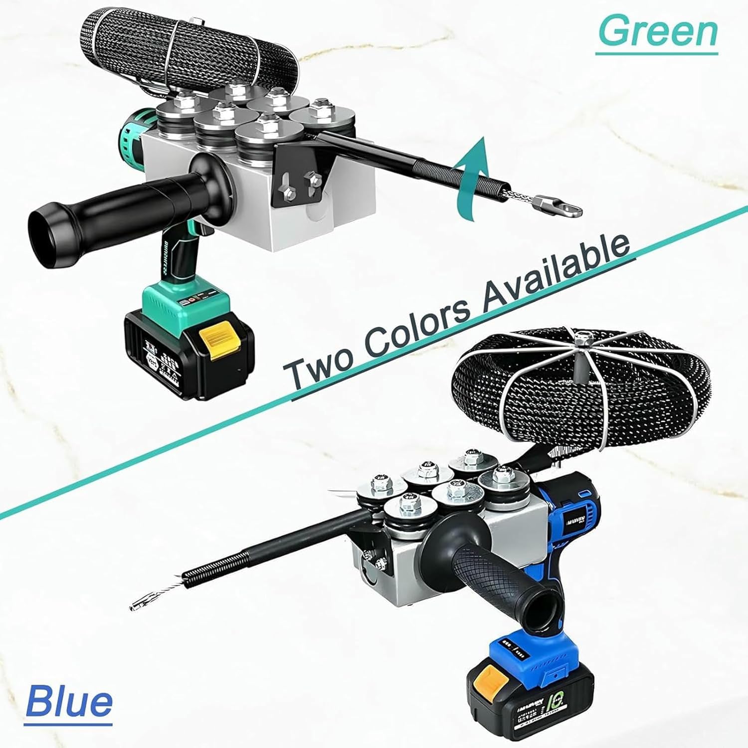 Automatic Fish Tape Tools, Wire Threading Machine, Electric Cable Lead Pipe Wearer, for Behind Walls Electrical Pulling in Home and Office Gardens