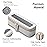 Aveniee Clear Makeup Brush Bag, Slim Brush Holder Cosmetic Case, Small Travel Toiletry Bag for Women, Thin Make up Bags with Zippers, Cute Travel Essentials Srorage Bag.Grey