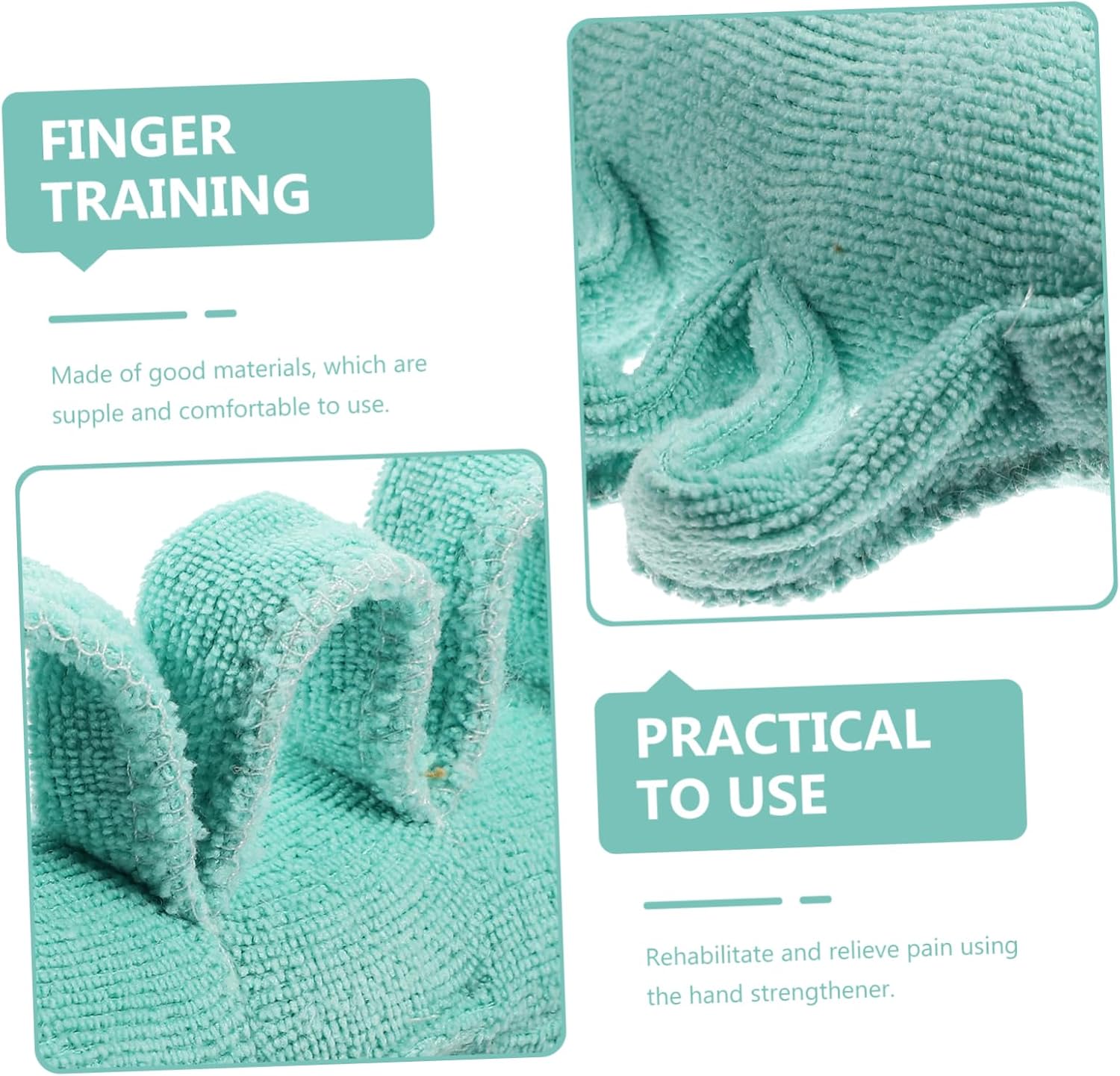 Finger Separator and Cushion for Elderly Hand Training Soft High Elastic Material for Grip Strength and Finger Health for Patients and Bedridden Individuals