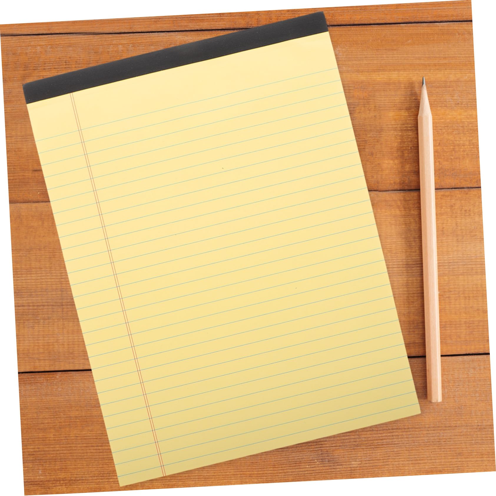 Blocco Appunti a Strappi A4 Giallo 6 Pezzi, Pagine Rigate | Layout a Sezioni, Carta Pasta di Legno, per Lavoro e Studio, Formato 214×295mm