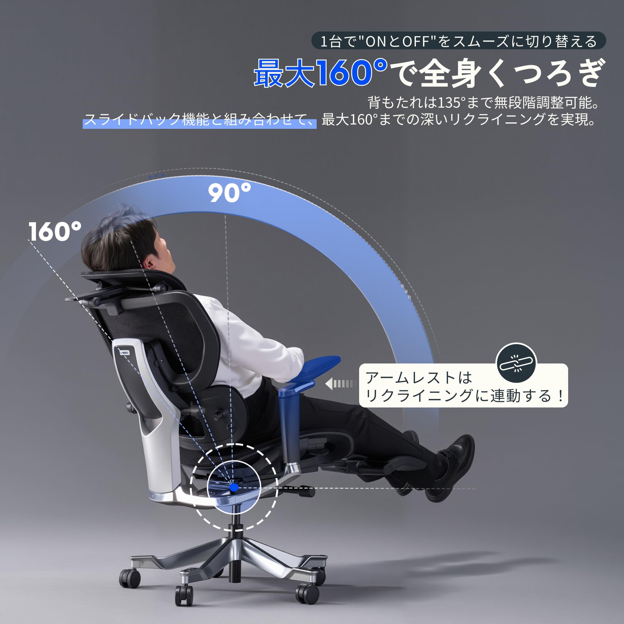 Amazon.co.jp: FLEXISPOT オフィスチェア デスクチェア C7 人間工学