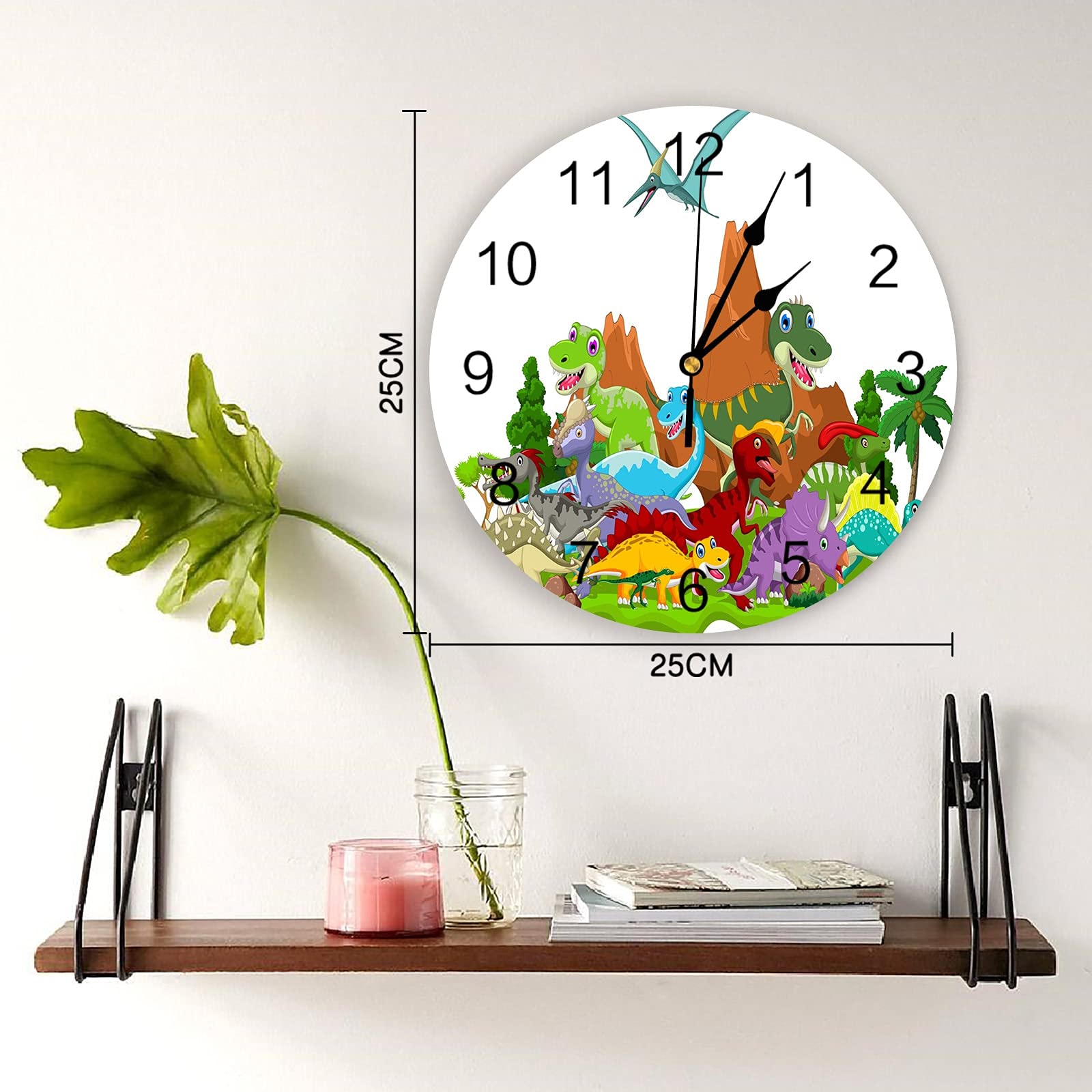 ELD Wanduhren Schwarz-Weiß-Bambus-Wanduhr Wohnkultur Stille Wanduhr Modernes Design Wohnzimmer Dekor Wand Digitaluhr Ostertag Geschenk Freunde Geschenk Uhren