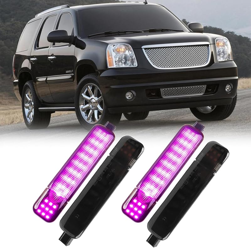 Luzes de cortesia LED do painel lateral da porta AFEISOL para Chevy Silverado, GMC Sierra e C/K – Conjunto
