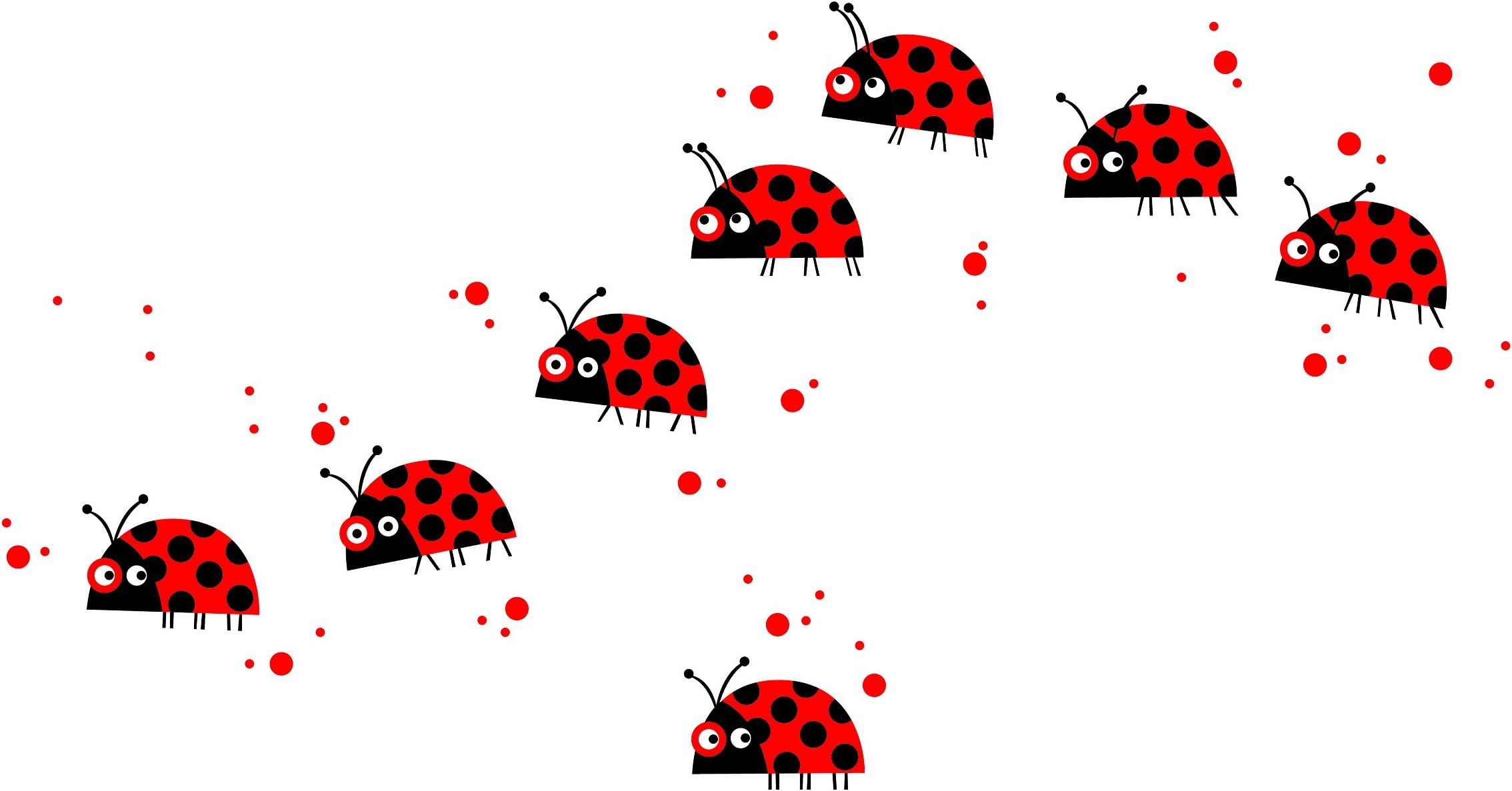 Piccolo Line B4105AJV5 Ladybug Parade Stickers