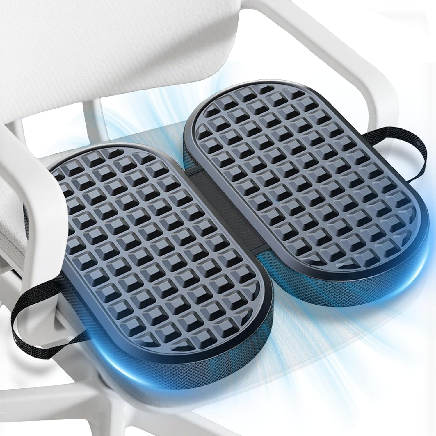 Memory Foam Non-Slip Seat Cushion Ergonomic Support for Office Car XL-21.5"×17" Back Pain & Sciatica Coccyx Pressure Relief Gaming Wheelchair Truck Booster Gel Chair Reversible Cushion