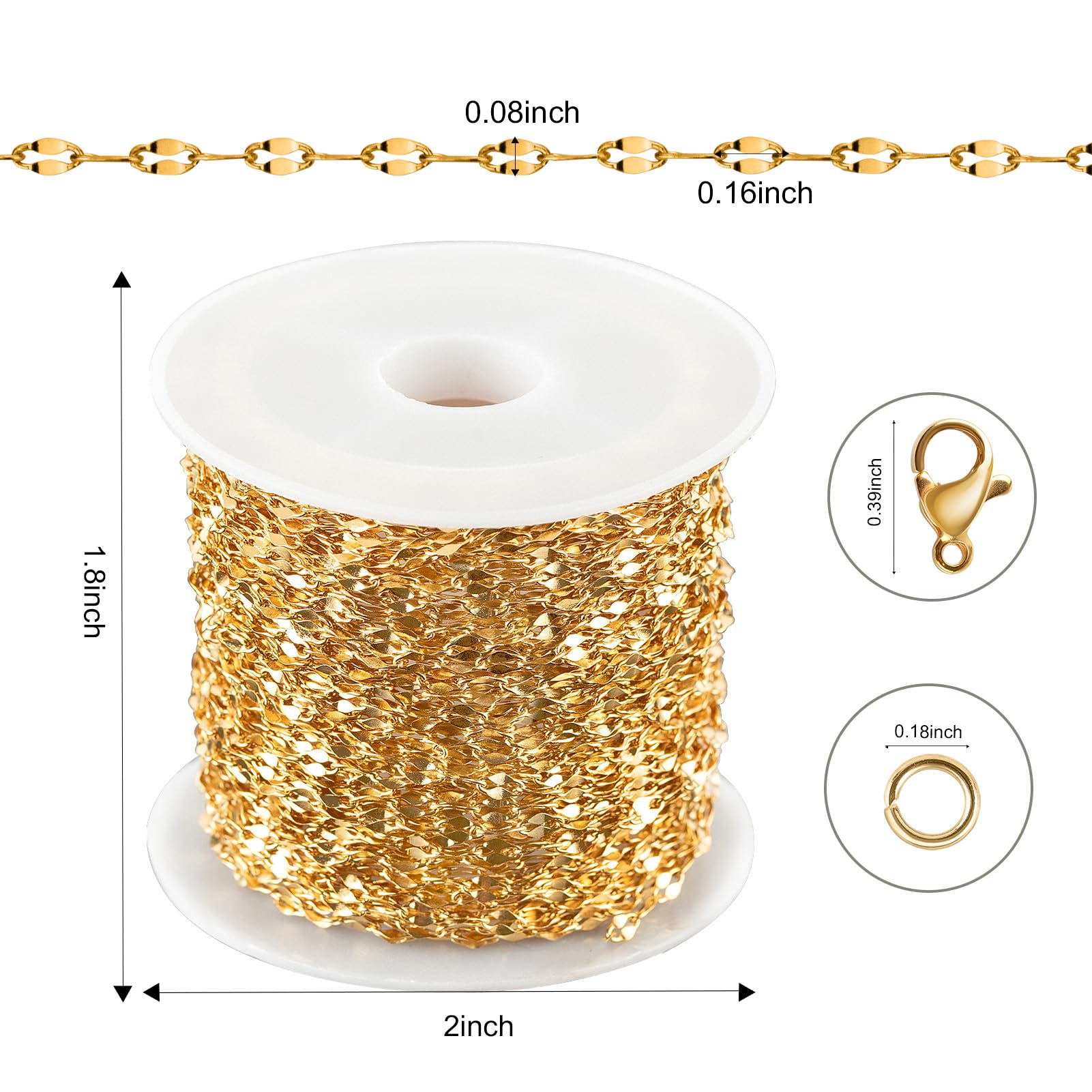 Gold Chain For Jewelry Making KYUNHOO 16.4 Feet Gold Plated Brass Chain  Bulk Dainty Cable Chain Link On Roll Star Moon Decoration Chains For  Jewelry Craft DIY Finding Jewelry Making Supplies Boucle