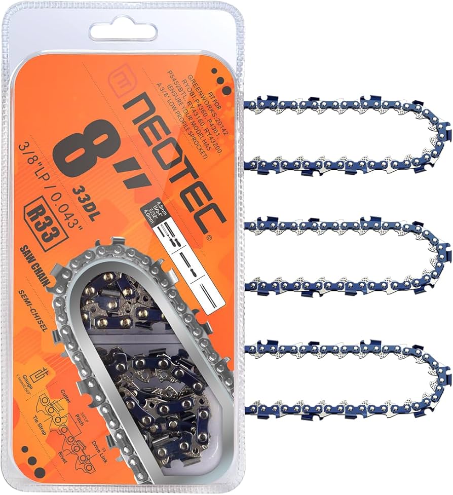 Amazon.com : 8 Inch Chainsaw Chain, 3/8