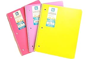 Pen + Gear 3-Pack Wide Ruled Poly Notebooks