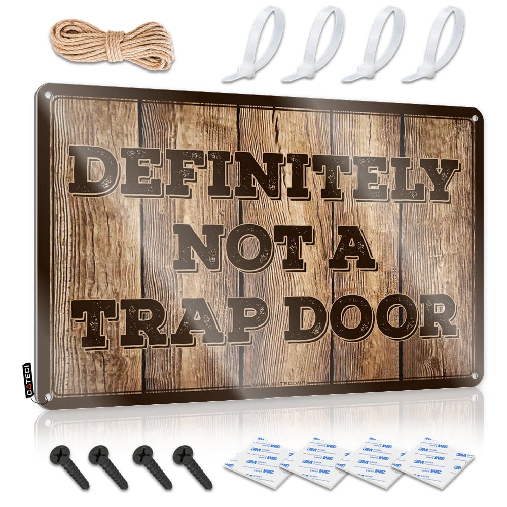 IBWNBBUSN Vintage Coffee Sign Definitely Not A Trap Sign Funny Signs For Office Tin Sign Metal
