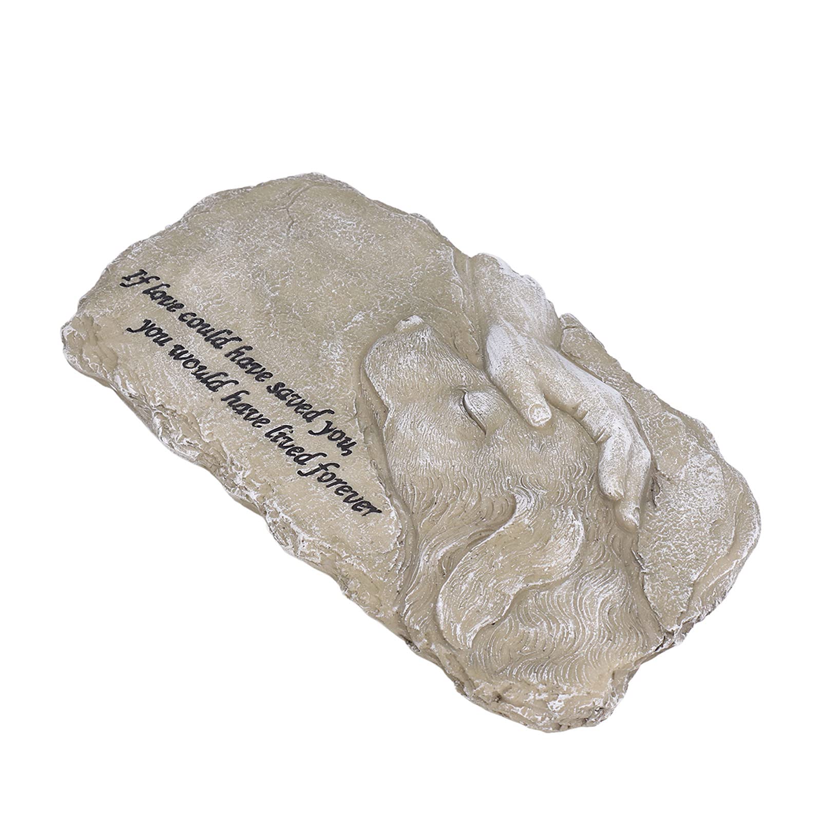 Bonbela Piedra Conmemorativa para Perros, Piedra Conmemorativa para Mascotas, Jardín, Lápida Conmemorativa, Lápida Sepulcral de Resina para Perros y Gatos (Tipo C (especificación del