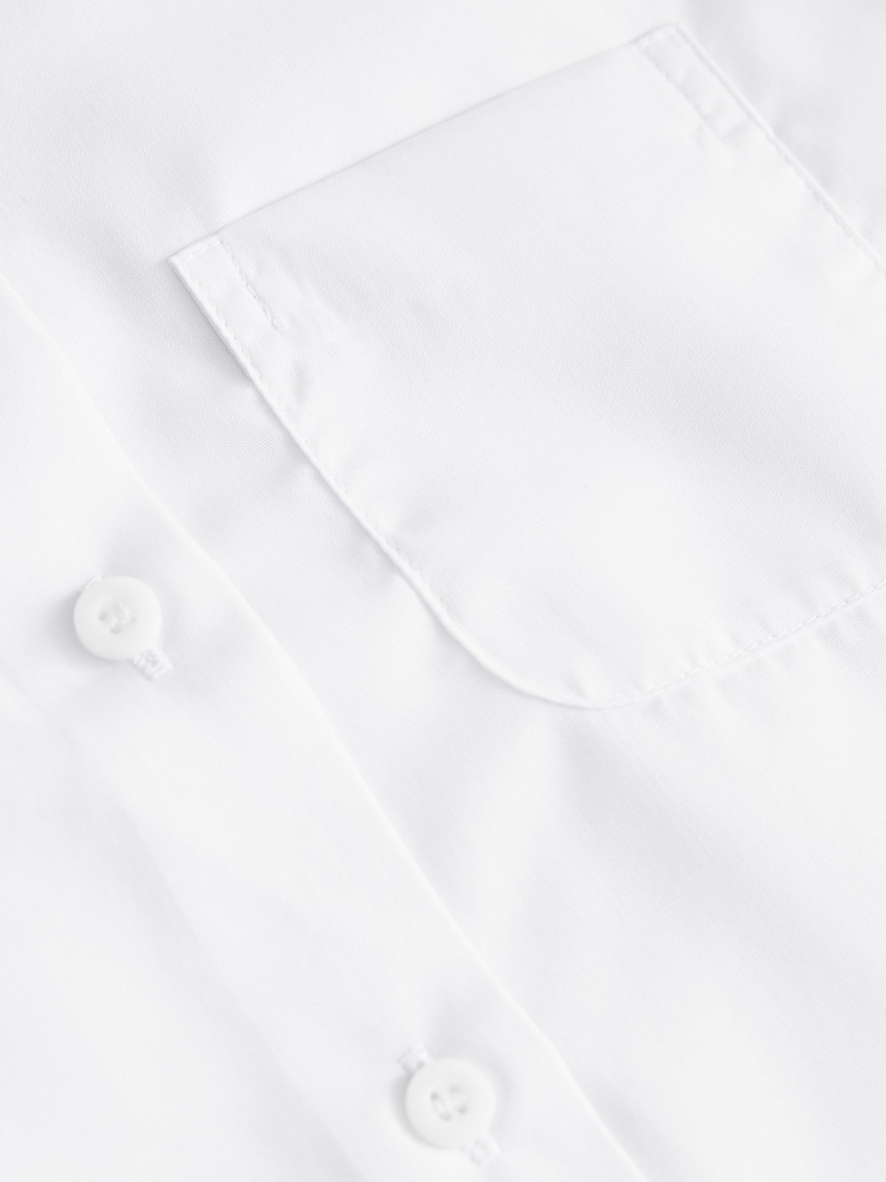 NEXT Niñas Pack de 5 Camisas Escolares de Manga Corta de Corte Slim
