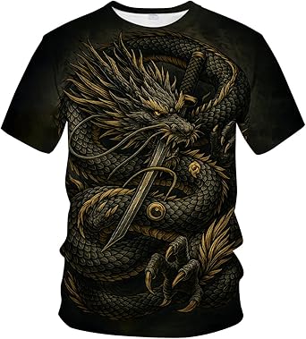 Blissboy Funny Animal Graphic T-Shirt Novelty Short Sleeve Crewneck Shirt