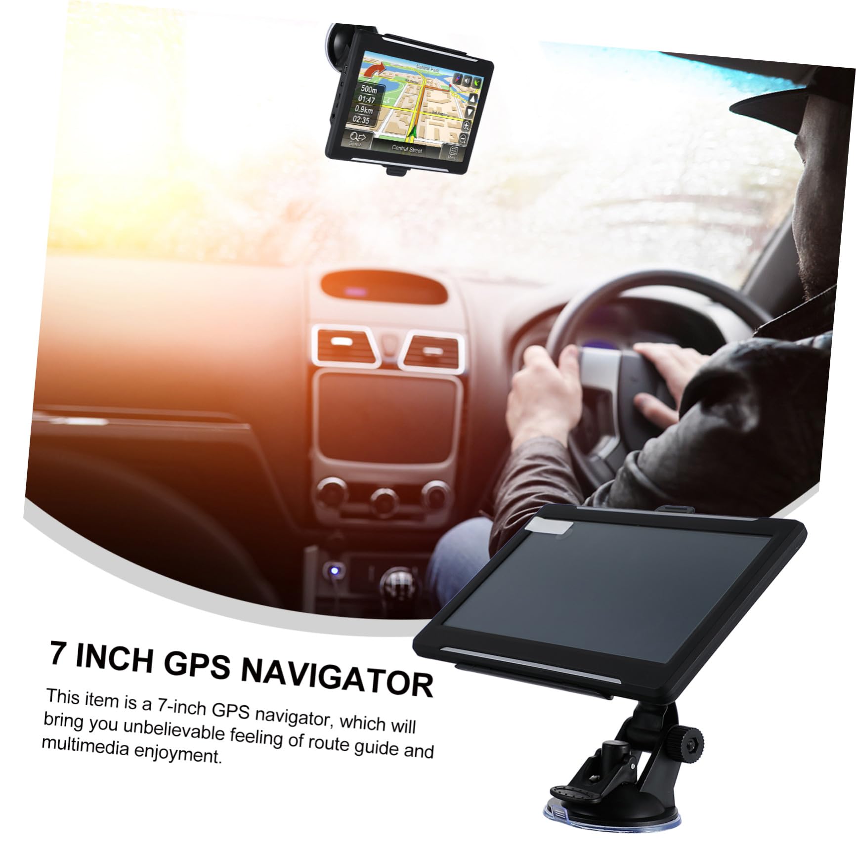 Navegador Táctil Pantalla de Pulgadas 7 Coche GPS para Camión