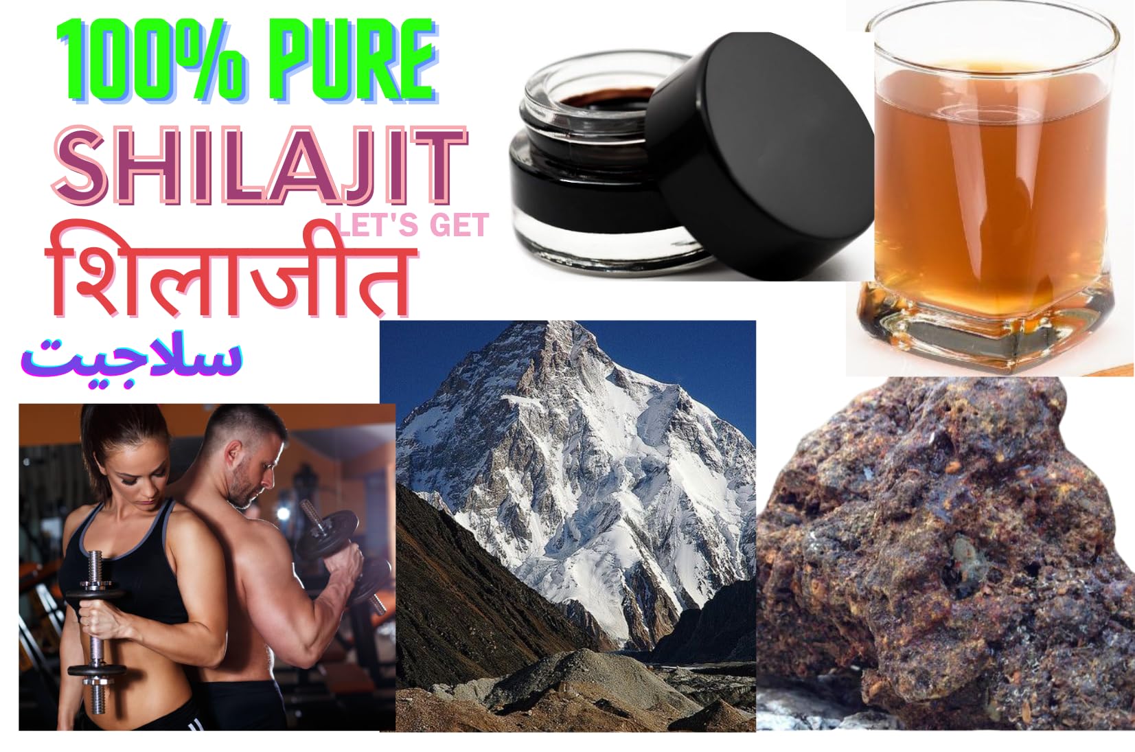 Pure Natural Gilgit Baltistan GB Himalayan Mountains Shilajit Resina 85+Minerali Testato in laboratorio 30G/1 oz UK