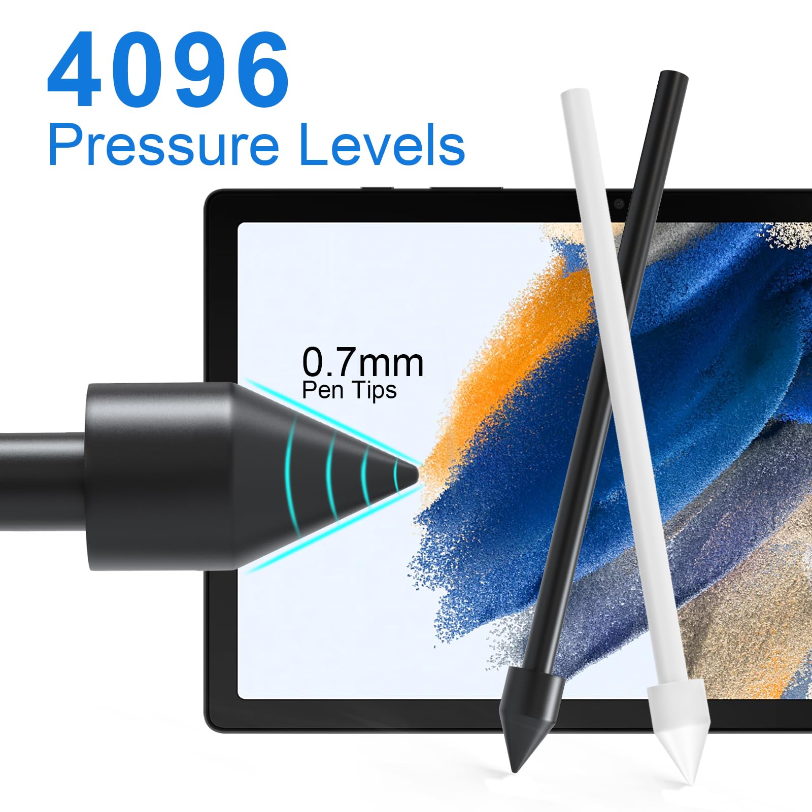 10 szt. końcówek/wymienne końcówki do Samsung Galaxy Tab S9/S9FE+/S9 Ultra, S8/S8+/S8 Ultra, S7/S7+/S7+/S7 FE, S6/S6 Lite, Note10/10 Plus/10 Lite, Note 20/S21/S22/S23/S24 Ultra S Pen