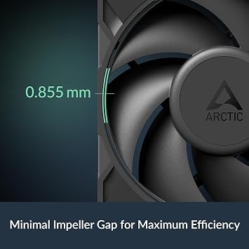 ARCTIC P12 Pro LN - 5 Pack - Low-Noise Premium Fan, 120 mm PWM Fan, 450-2000 rpm, 0 rpm <5% PWM, Fluid Dynamic Bearing, 4-Pin - Black