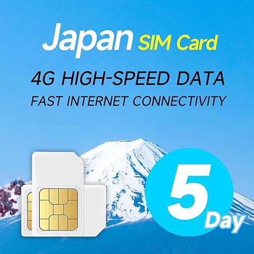 Japan Data ONLY Tarjeta SIM 5 días Datos ilimitados de Internet para viajes de Japón o viaje de negocios 2 GB de datos de alta velocidad por día